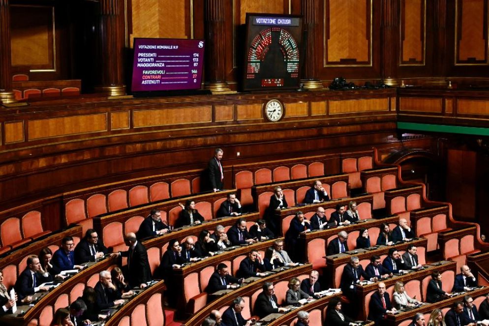 L'aula del Senato - Ansa