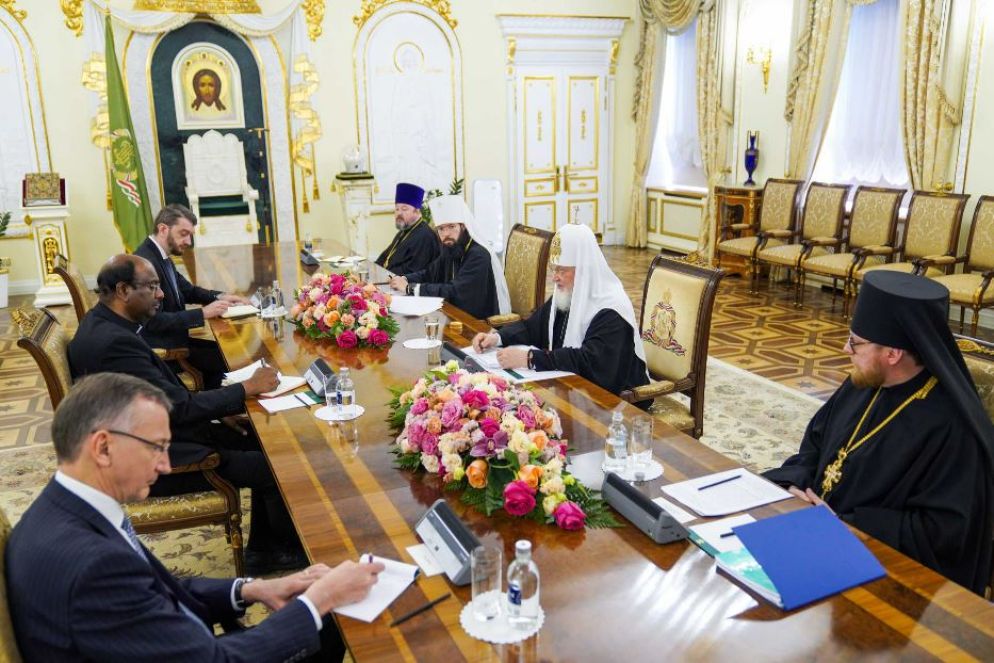 A Mosca, lo scorso maggio, l'incontro fra il patriarca russo Kirill e la delegazione del Consiglio ecumenico delle Chiese in "missione di pace" - Russian Orthodox Church
