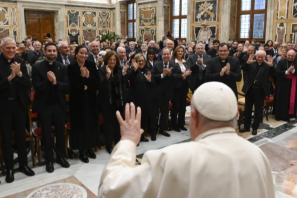 Il saluto del Papa ai docenti e ai responsabili del JPII - Vatican Media