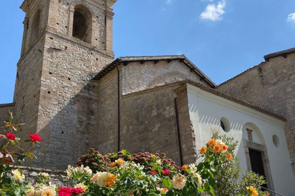 Altro scorcio del complesso dell'Abbazia di Sassovivo, nei pressi di Foligno (Perugia) - .