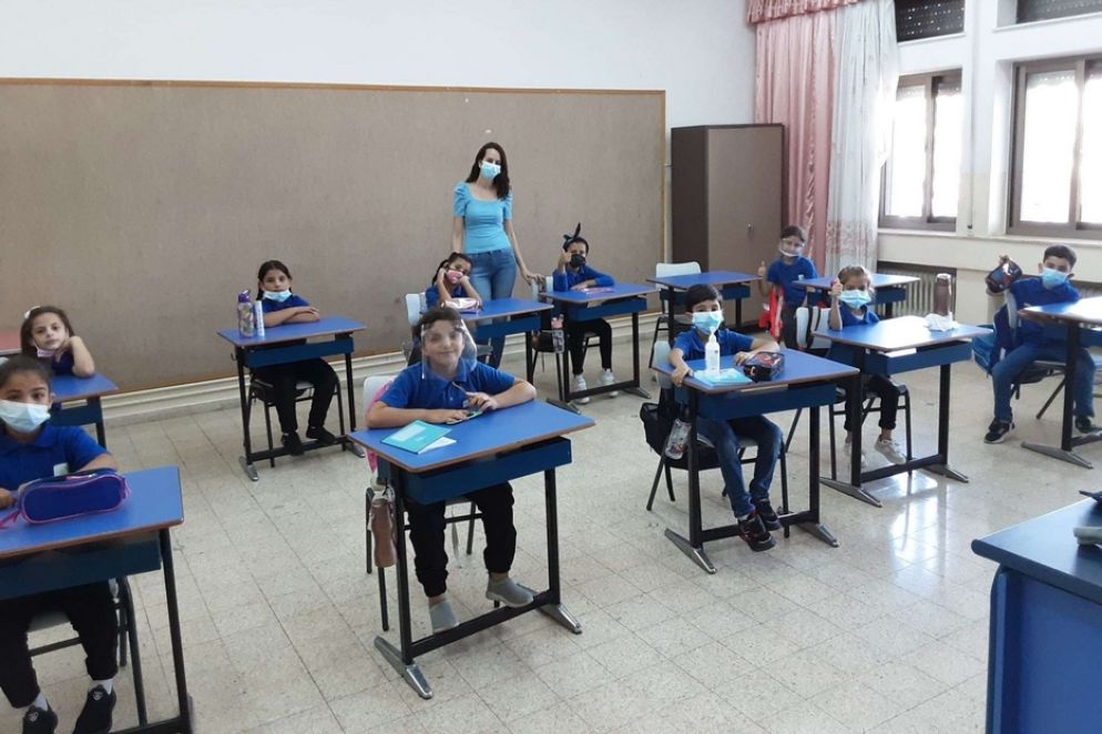 I ragazzi sordi della Palestrina in un'aula dell'Istituto Effetà a Betlemme voluto da Paolo VI - Fondazione Giovanni Paolo II