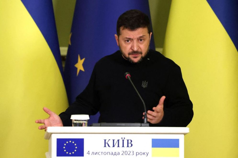 Il presidente ucraino Volodymyr Zelensky - Ansa