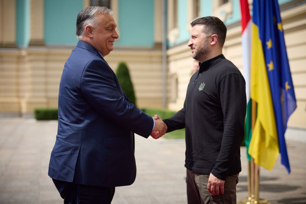 Orbán con Zelensky a Kiev - Fotogramma