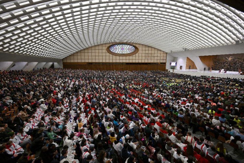 I fedeli presenti all'Udienza generale - Ansa