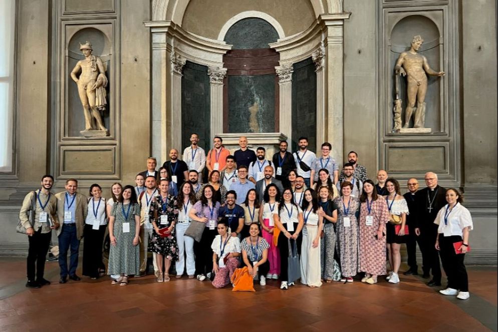 Il Consiglio dei giovani del Mediterraneo nel giorno del suo insediamento in Palazzo Vecchio a Firenze - Gambassi