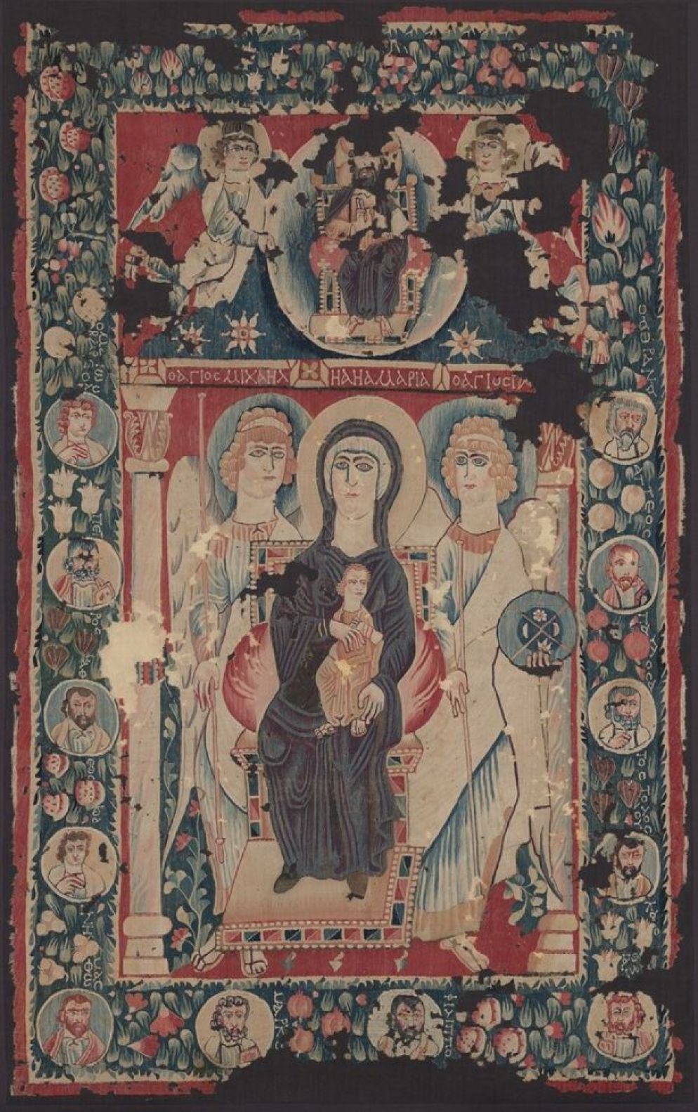 Icona con la Vergine in trono, Egitto, VI secolo - Metropolitan Museum, New York
