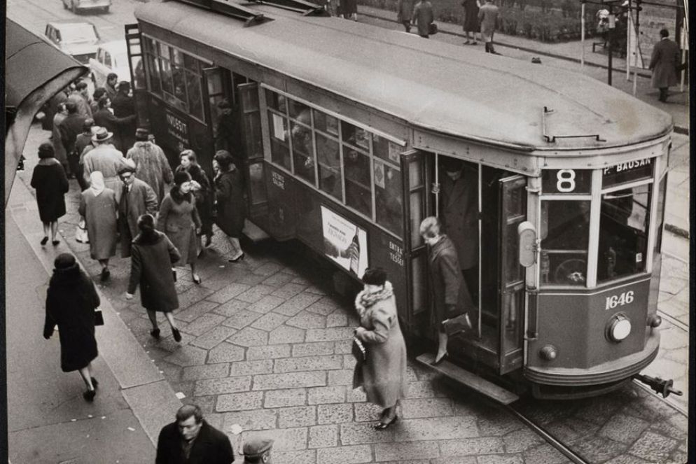 Una foto storica del Carrelli 1928 in servizio a Milano nel Novecento - Museo Nazionale Scienza e Tecnologia