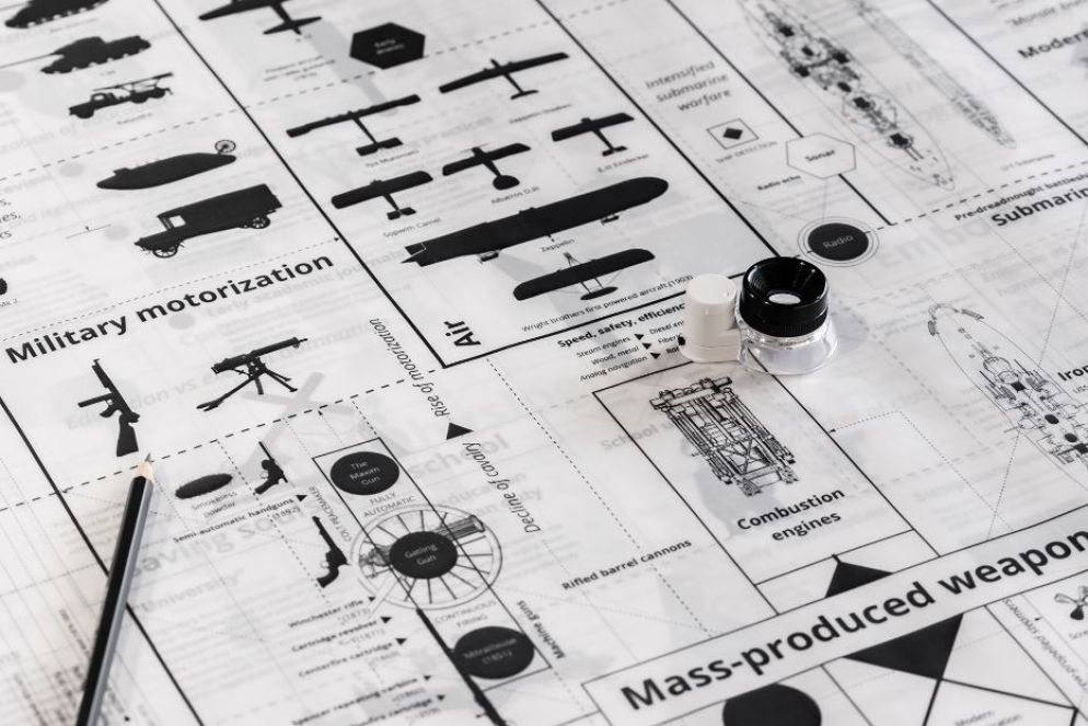 Una delle mappe esposte alla mostra Calculating Empires - Piercarlo Quecchia DSL/Fondazione Prada