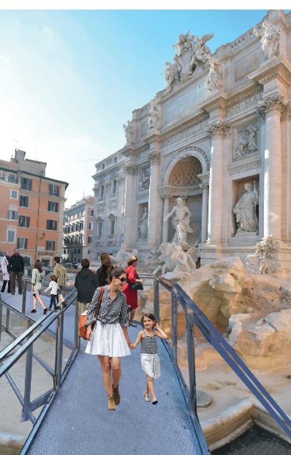Una simulazione della passerella che sarà pronta tra un mese - Roma Capitale