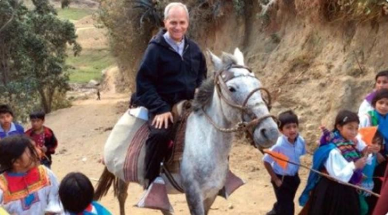 Prevost a cavallo quand'era vescovo a Chiclayo - Ansa