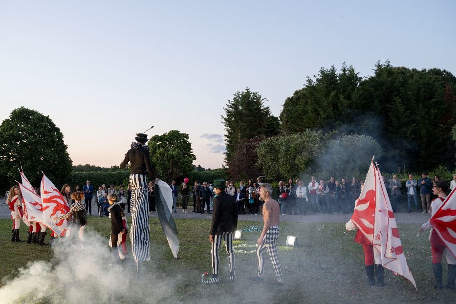 Lo spettacolo dell'Ente Palio di San Floriano per il convegno di Jesi