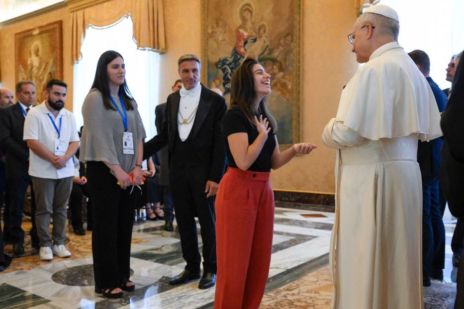 L'udienza di papa Leone XIV al Consiglio dei giovani del Mediterraneo - Ansa