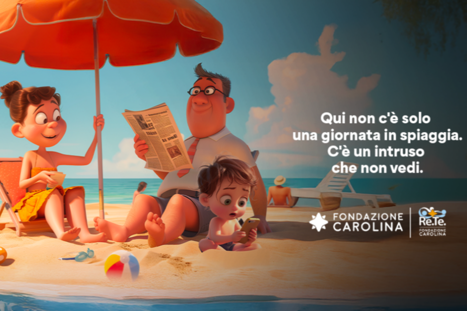 Una delle immagini della campagna di sensibilizzazione di Fondazione Carolina con l'agenzia Mynd - Fondazione Carolina