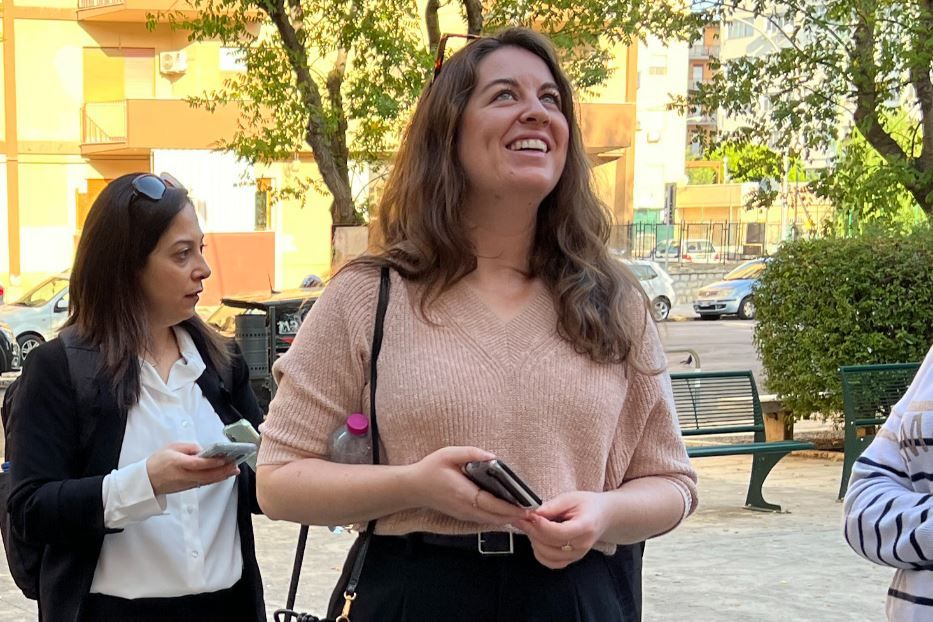 La spagnola Pilar Shannon Pérez Brown, 27 anni, che fa parte del Consiglio dei giovani del Mediterraneo - Avvenire