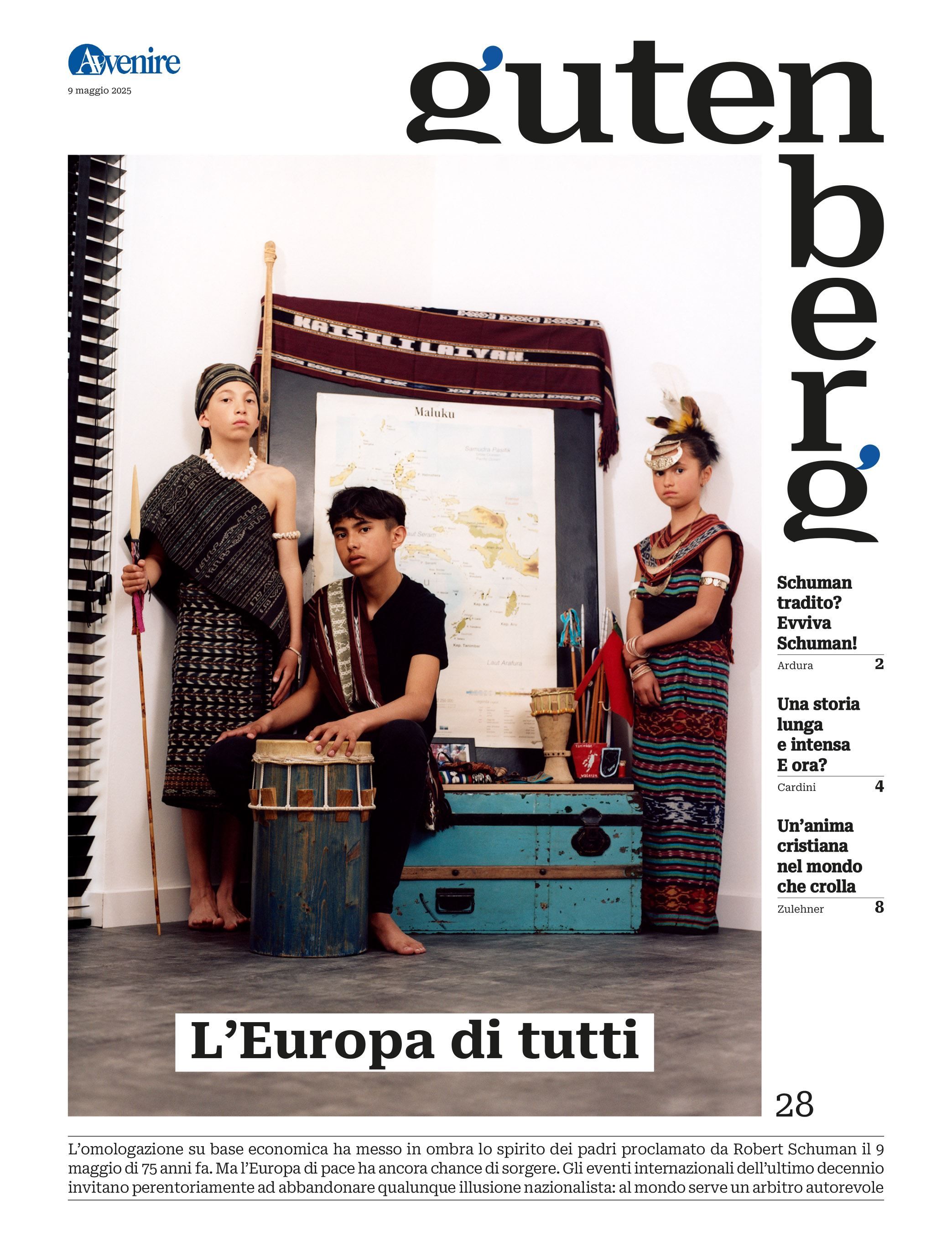 La copertina di "Gutenberg" n. 28, 9 maggio 2025 - -