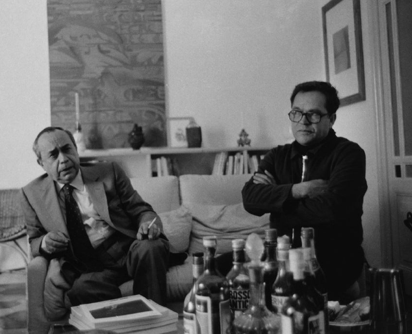 Leonardo Sciascia e Piero Guccione - Ph. Giuseppe Leone