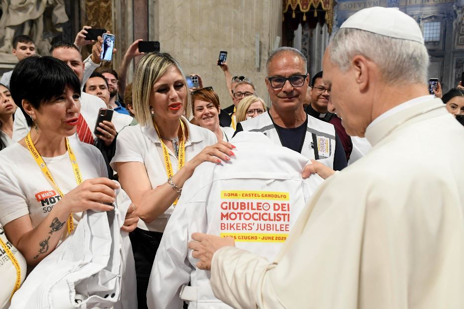 Leone XIV durante il Giubileo dello sport - Ansa