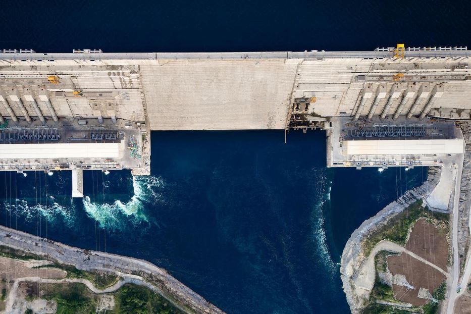 La Grand Ethiopian Renaissance Dam vista dall'alto - Ufficio stampa Webuild / Ansa
