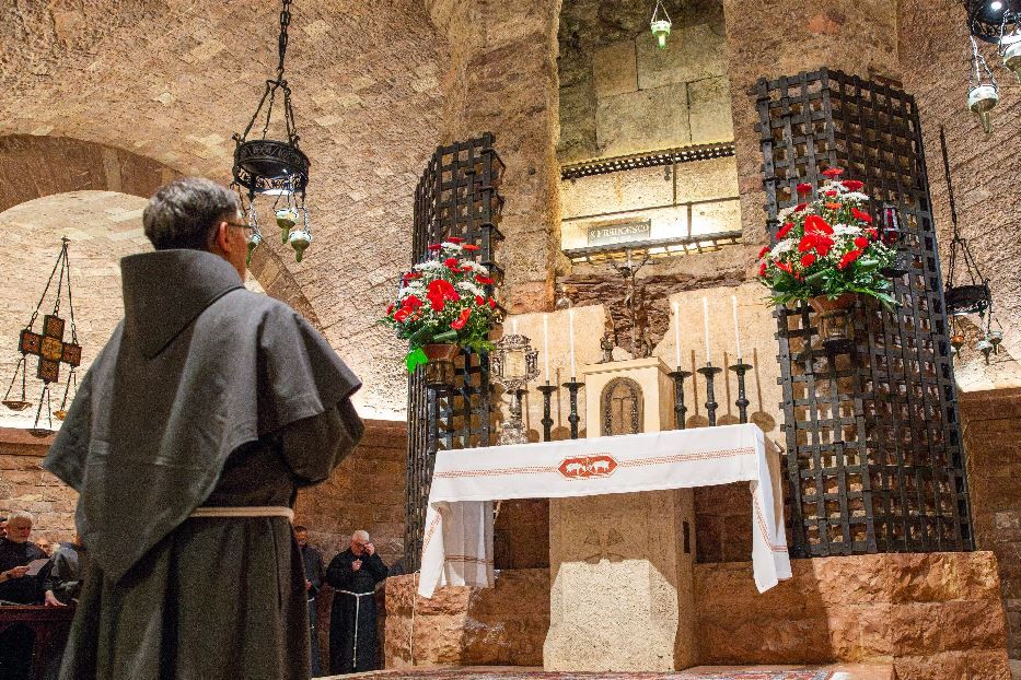 Un momento della celebrazione ad Assisi con la riconferma di padre Trovarelli - Sacro Convento di Assisi