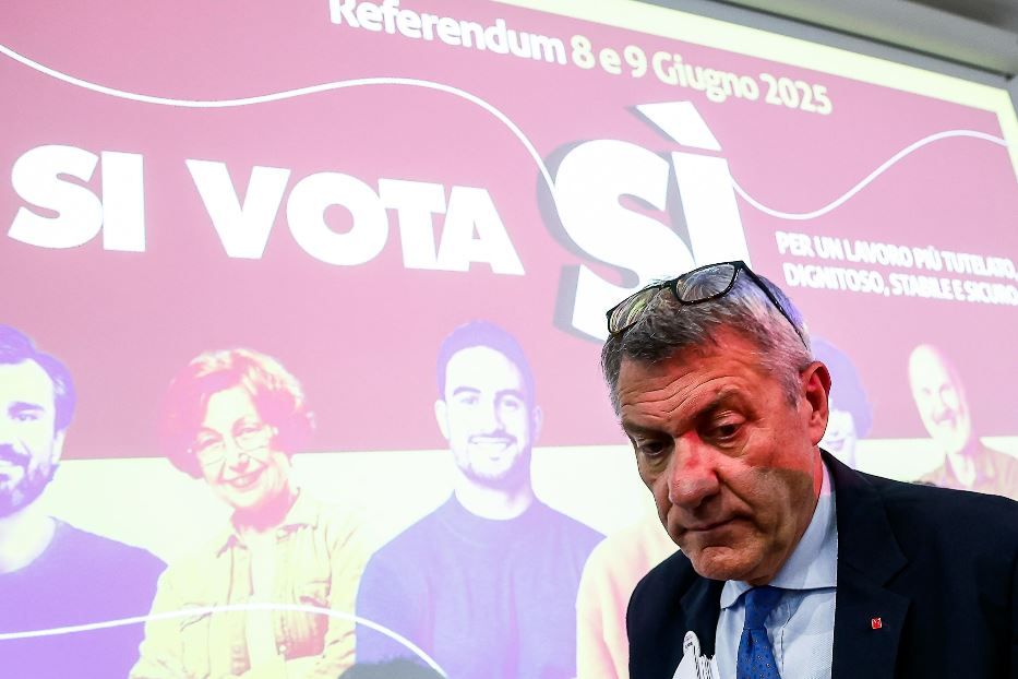 Il segretario della Cgil Maurizio Landini - Ansa