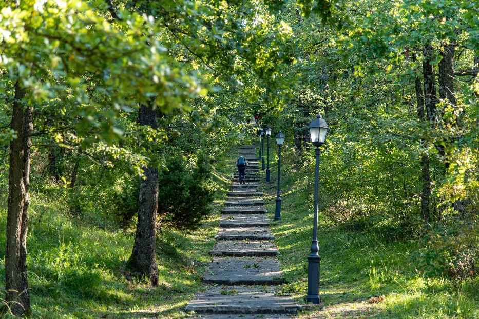 La salita alla Pieve del Parco di Santa Giulia - Unione comuni montani distretto delle ceramiche di Sassuolo