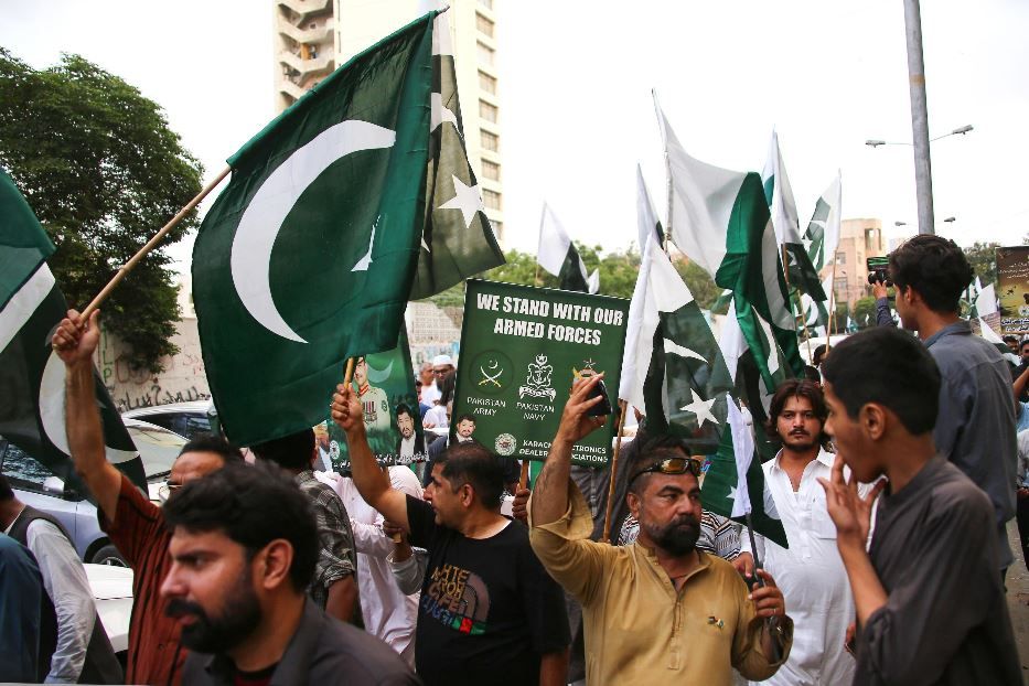 Un corteo in Pakistan - ANSA