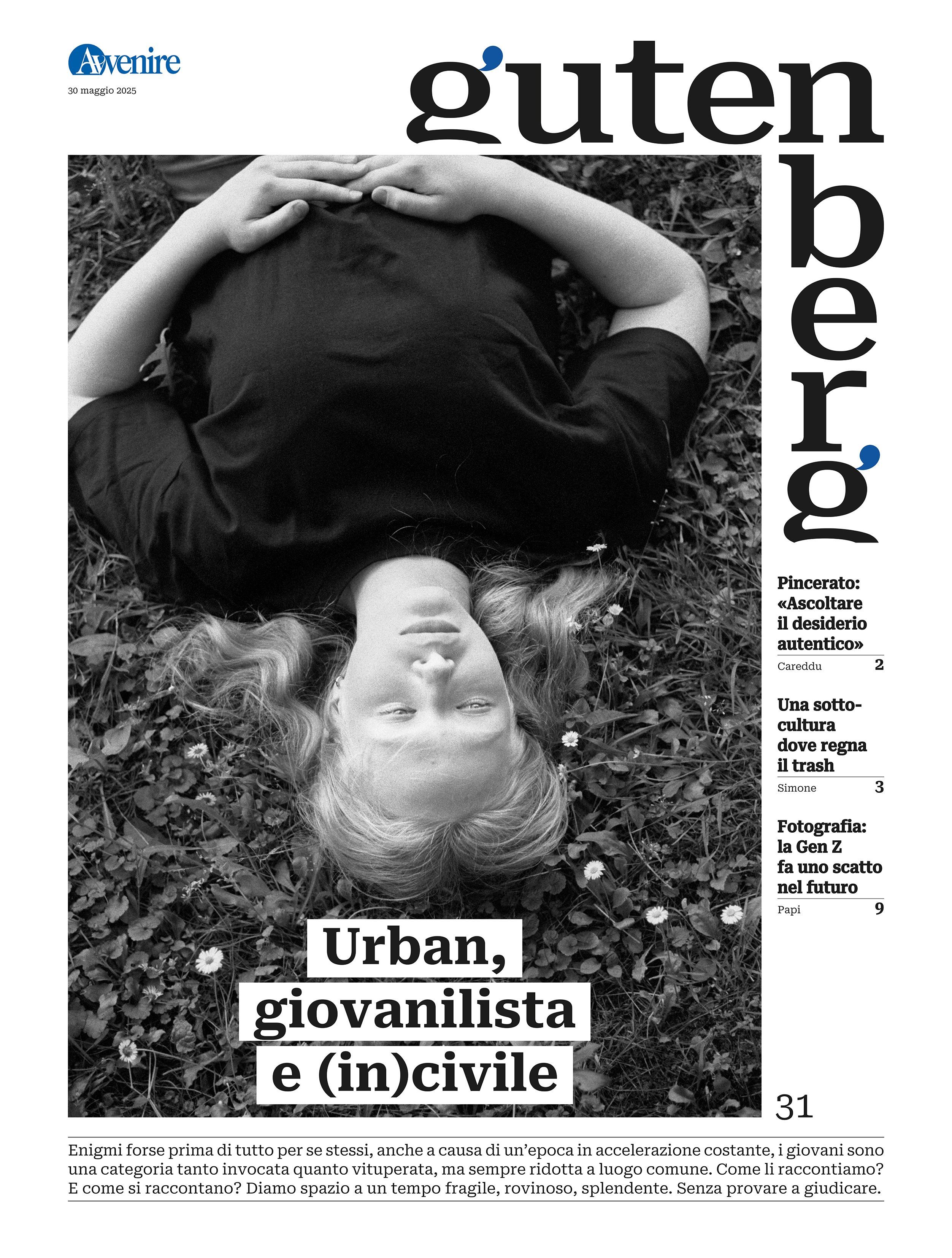 La copertina di "Gutenberg" n. 31, 30 maggio 2025 - -