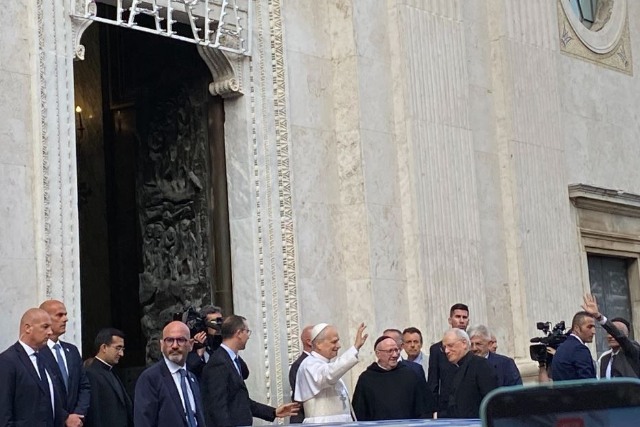 Papa Leone XIV a Genazzano