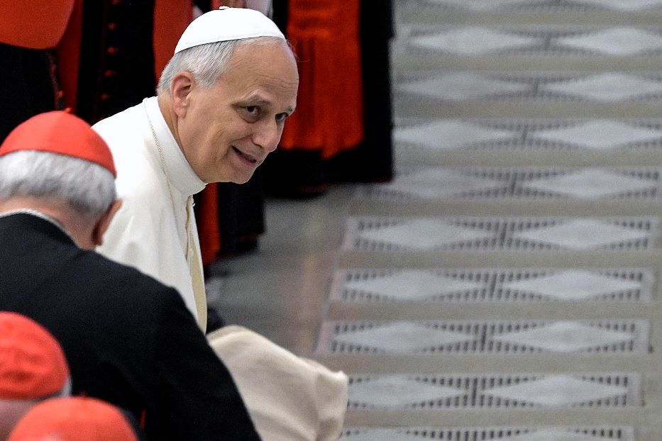 Il Papa in Aula Paolo VI per il Giubileo della Santa Sede - Ansa