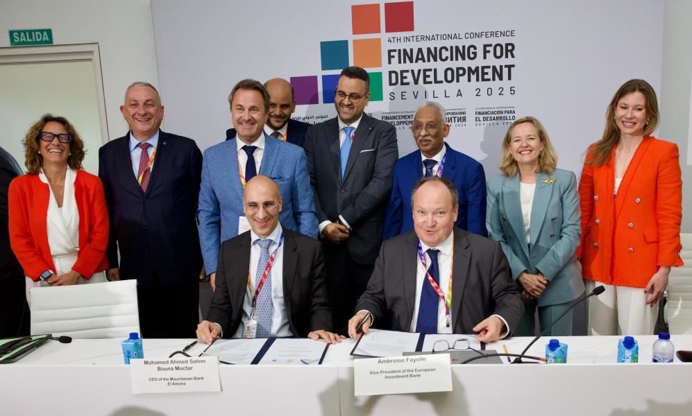 La firma a Siviglia di un finanziamento da 20 milioni di euro dalla BEI alla Bank El Amana della Mauritania