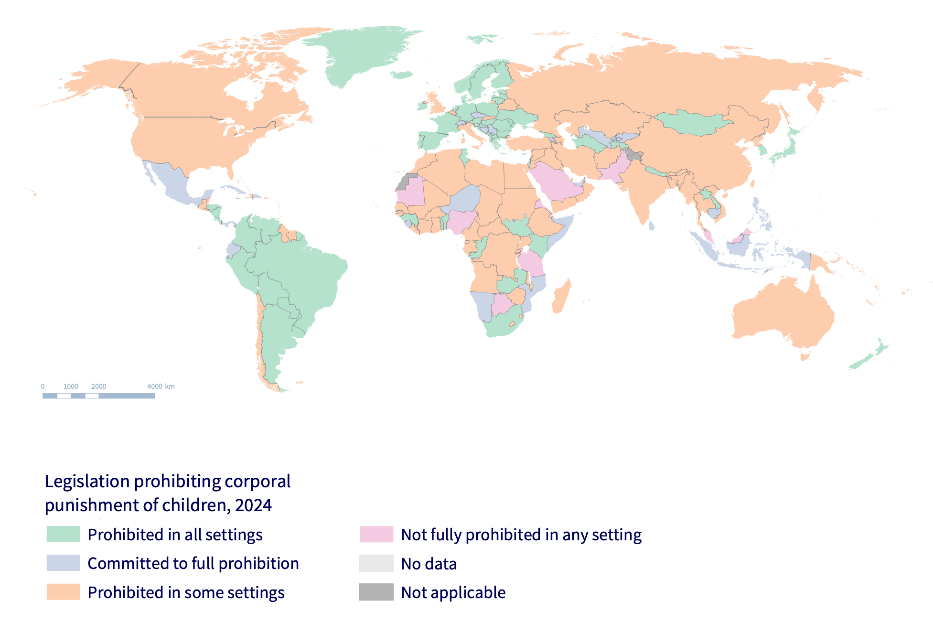 Legislazioni che proibiscono le punizioni corporali (ottobre 2024) - End Corporal Punishment
