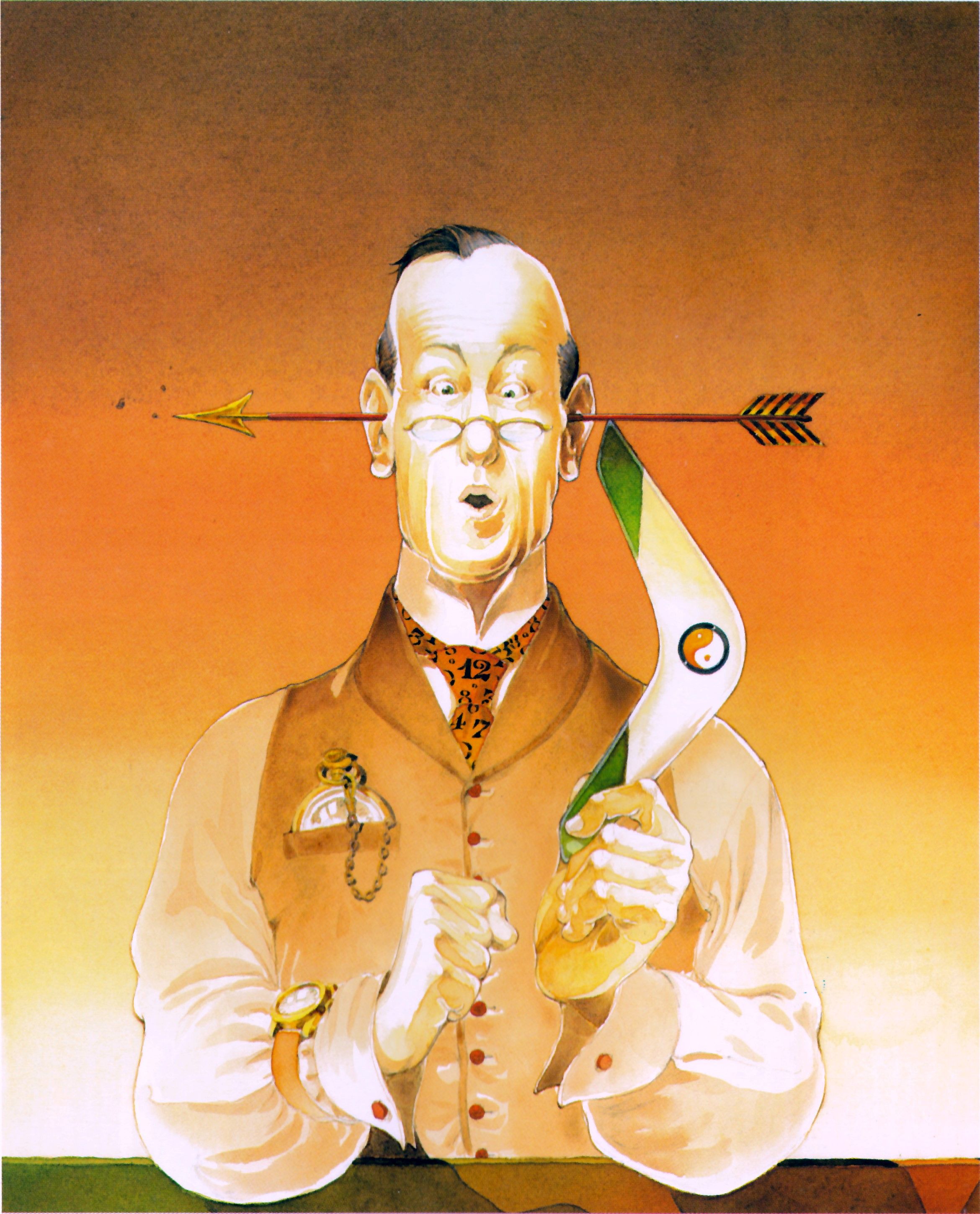 Silvio Boselli, china e acquerello, aprile 1998, Collezione dell'artista