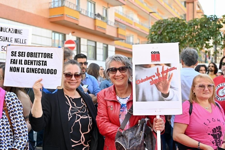 Una manifestazione a Torino contro la Stanza dell'Ascolto - Ansa