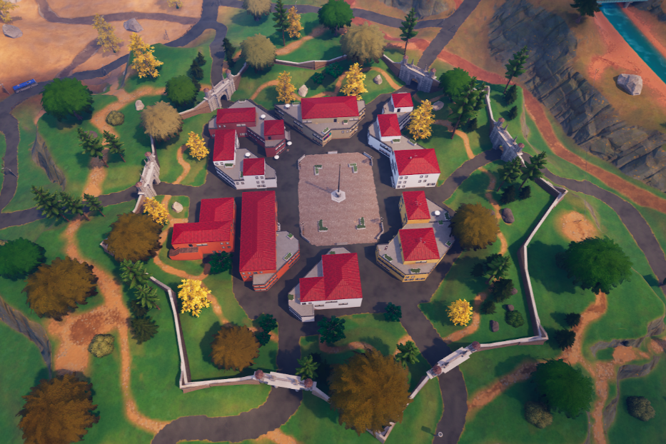 La pianta stellata di Palmanova su Fortnite - PromoFvg