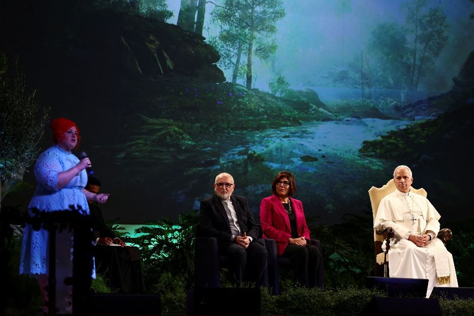 Papa Leone XIV al convegno internazionale a Castel Gandolfo per i dieci anni dell'enciclica "Laudato si'" - Reuters