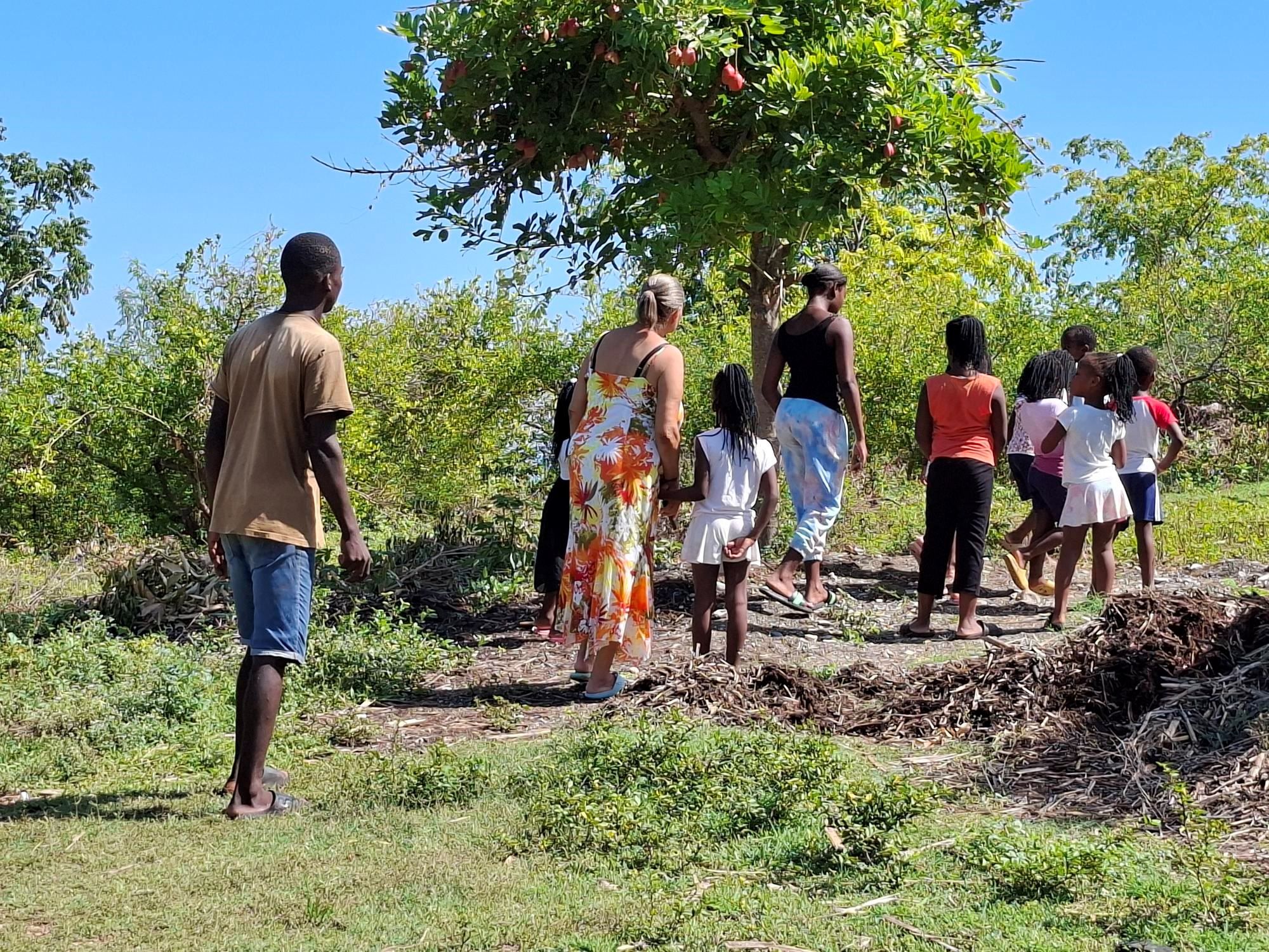 La casa di Faucher è nella remota campagna haitiana