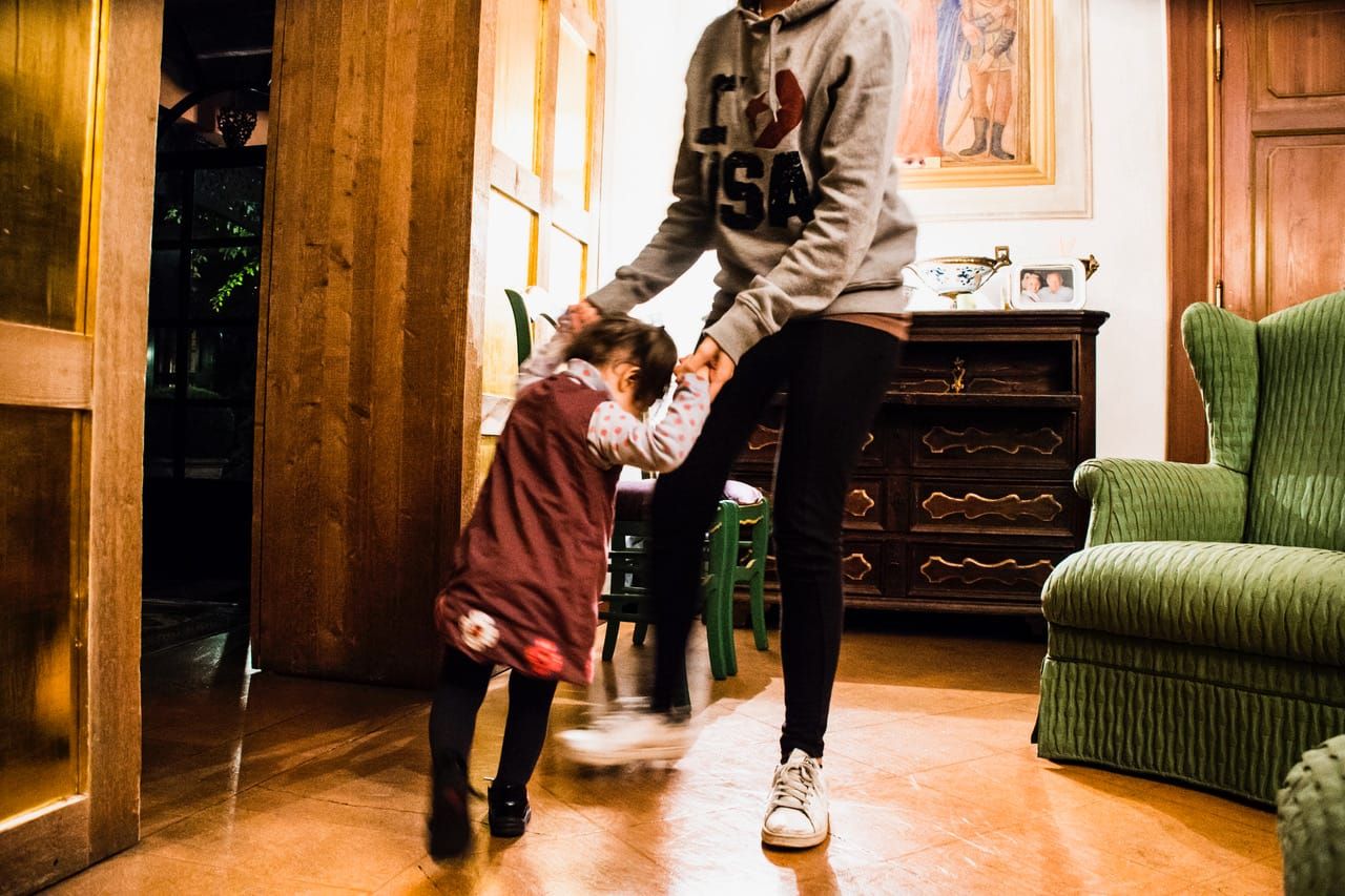 Una delle tante bimbe in affido nel nostro Paese