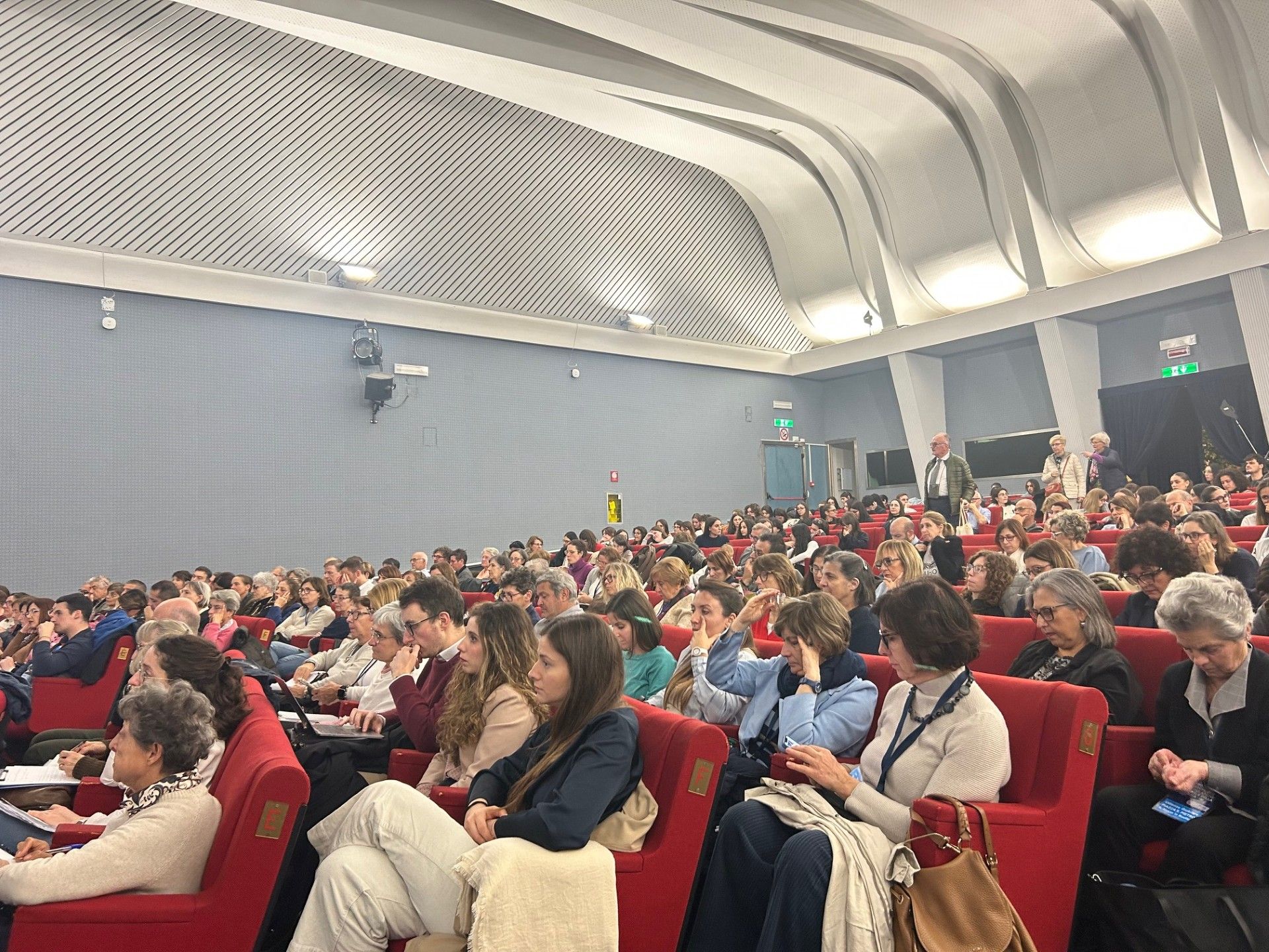 La platea del seminario all'Università Cattolica di Roma