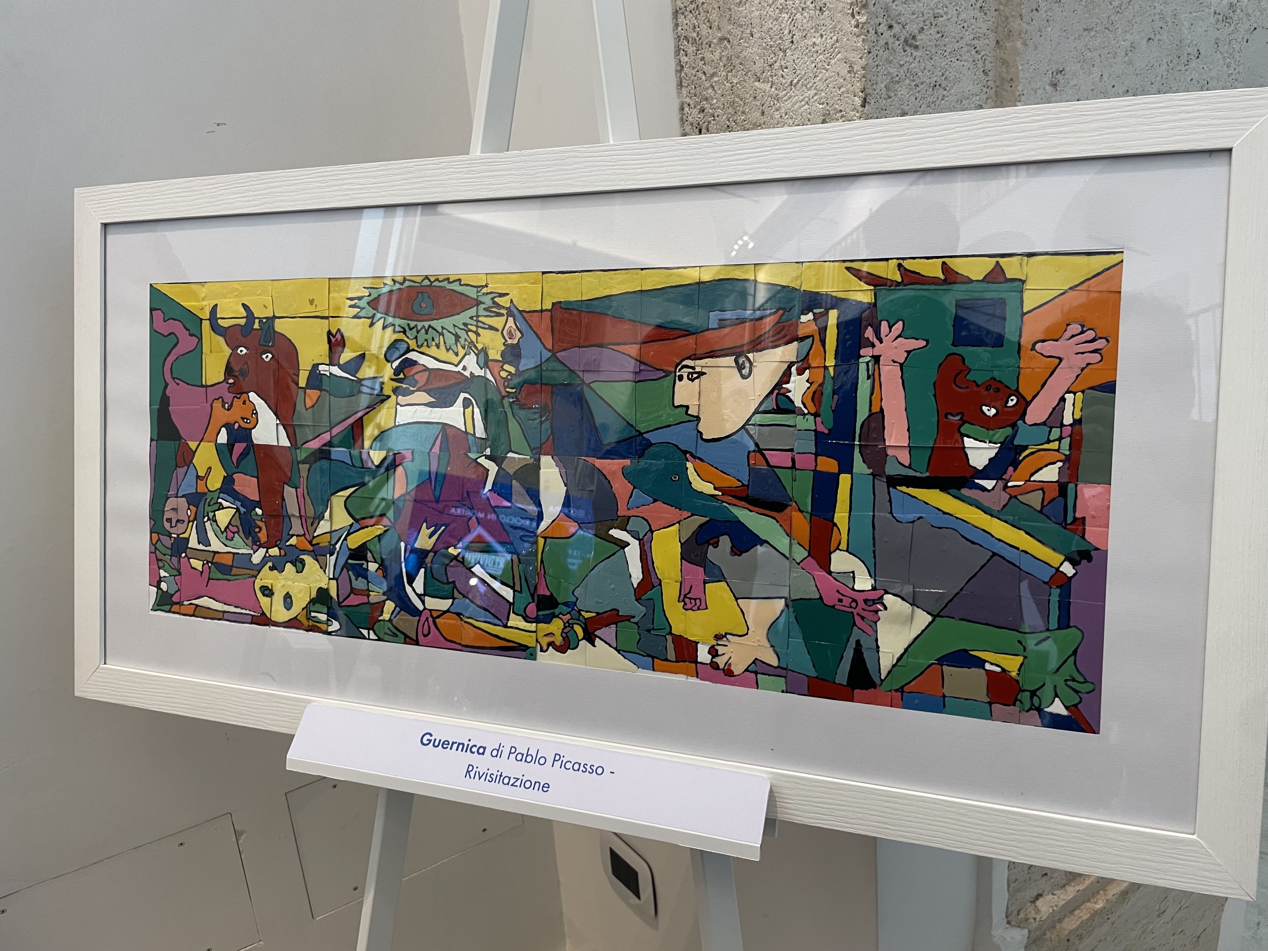 La "Guernica" realizzata dai minori coinvolti nel progetto "Redivivus"