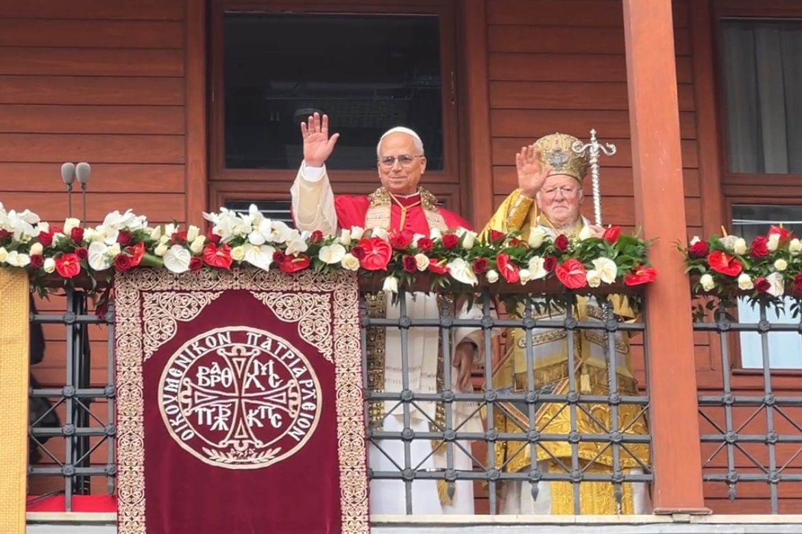 La benedizione ecumenica di papa Leone XIV e del patriarca ecumenico Bartolomeo I nella sede del patriarcato ecumenico di Costantinopoli a Istanbul