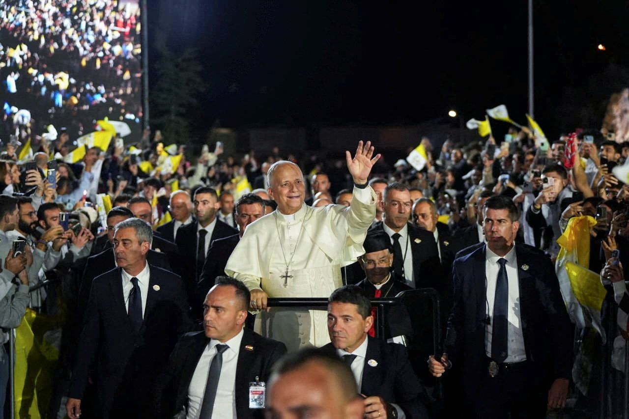Il Papa durante l'incontro con i giovani del Libano / REUTERS