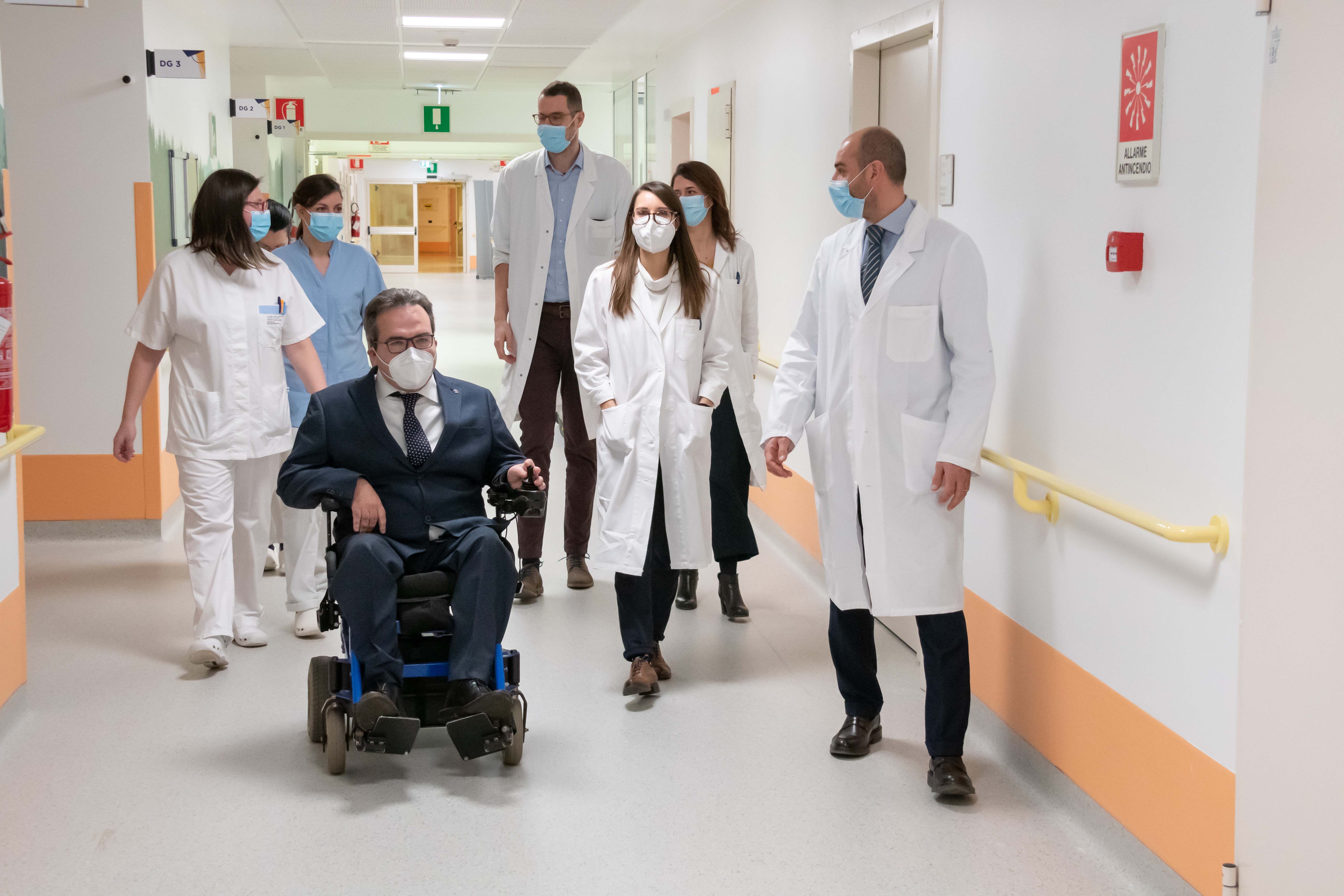 Alberto Fontana all'inaugurazione del Centro Nemo di Pergine Valsugana, in Trentino (Ufficio Stampa Provincia di Trento /foto Daniele Panato)