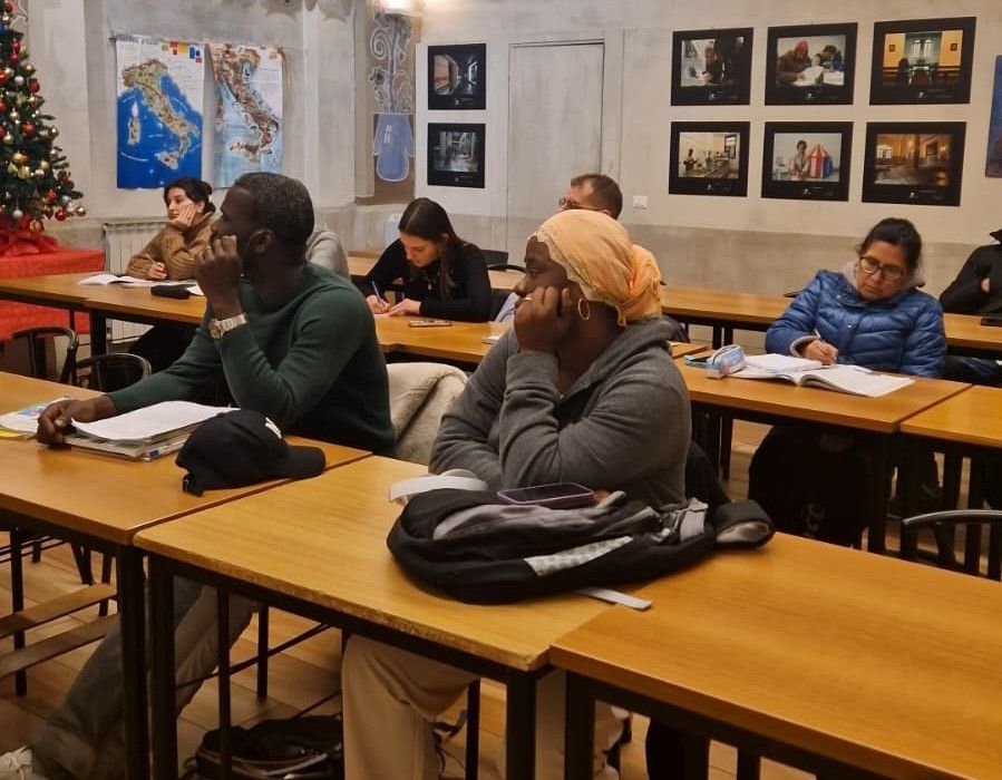 Gli studenti dell'associazione "Fratelli di San Francesco"