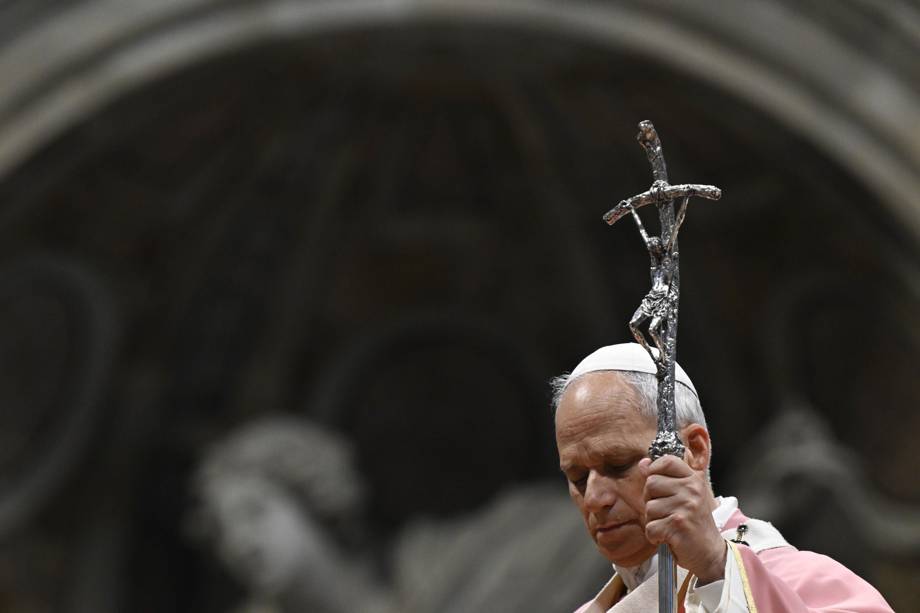 Papa Leone XIV durante la Messa per il Giubileo dei detenuti / VATICAN MEDIA