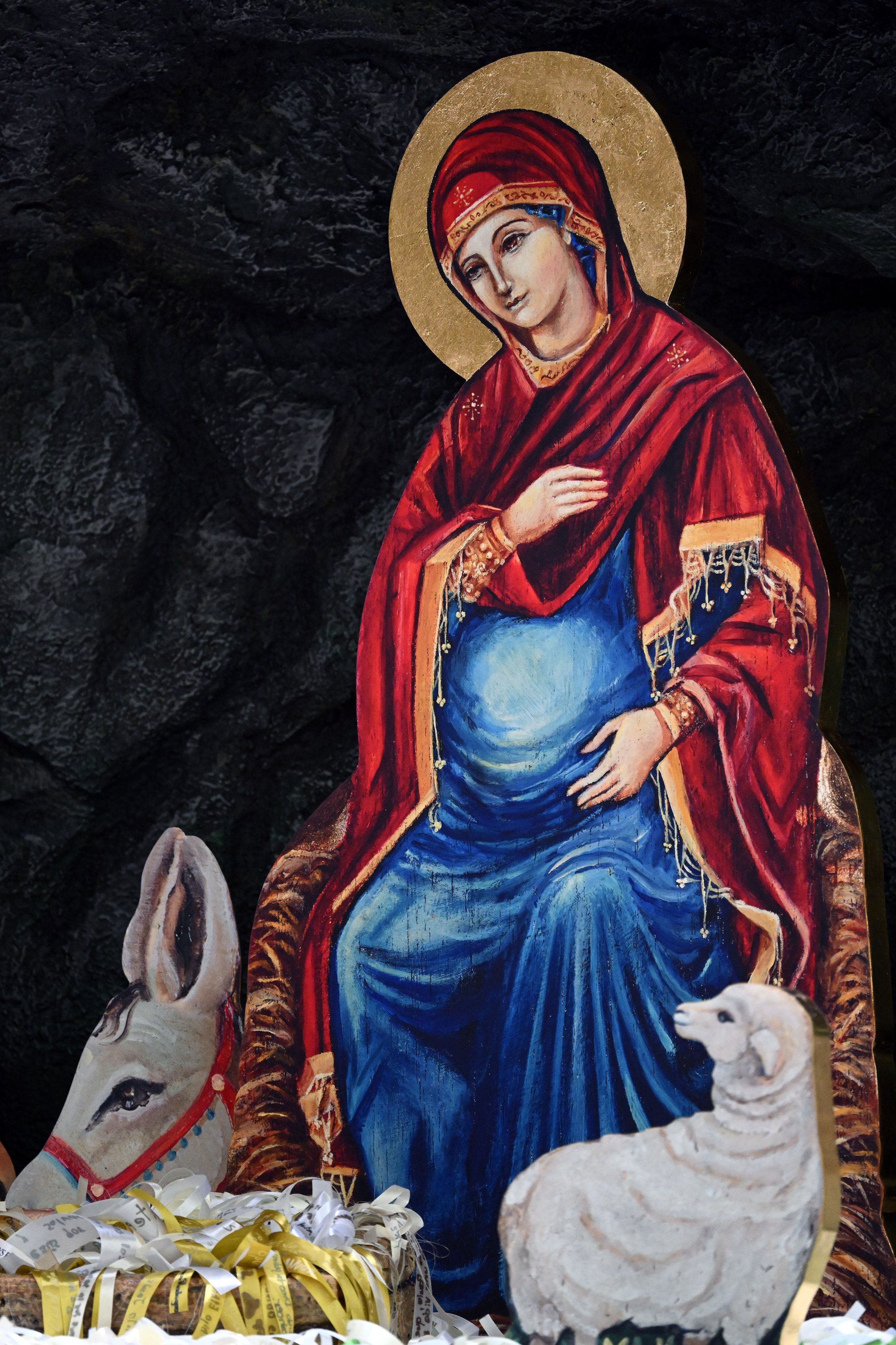 La Madonna prossima al parto nel presepe "Nacimiento Gaudium" in Vaticano