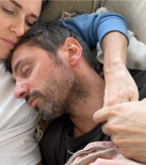 Sara e Francesco nell'aprile 2023, nel periodo in cui a Checco viene diagnosticata la Sla