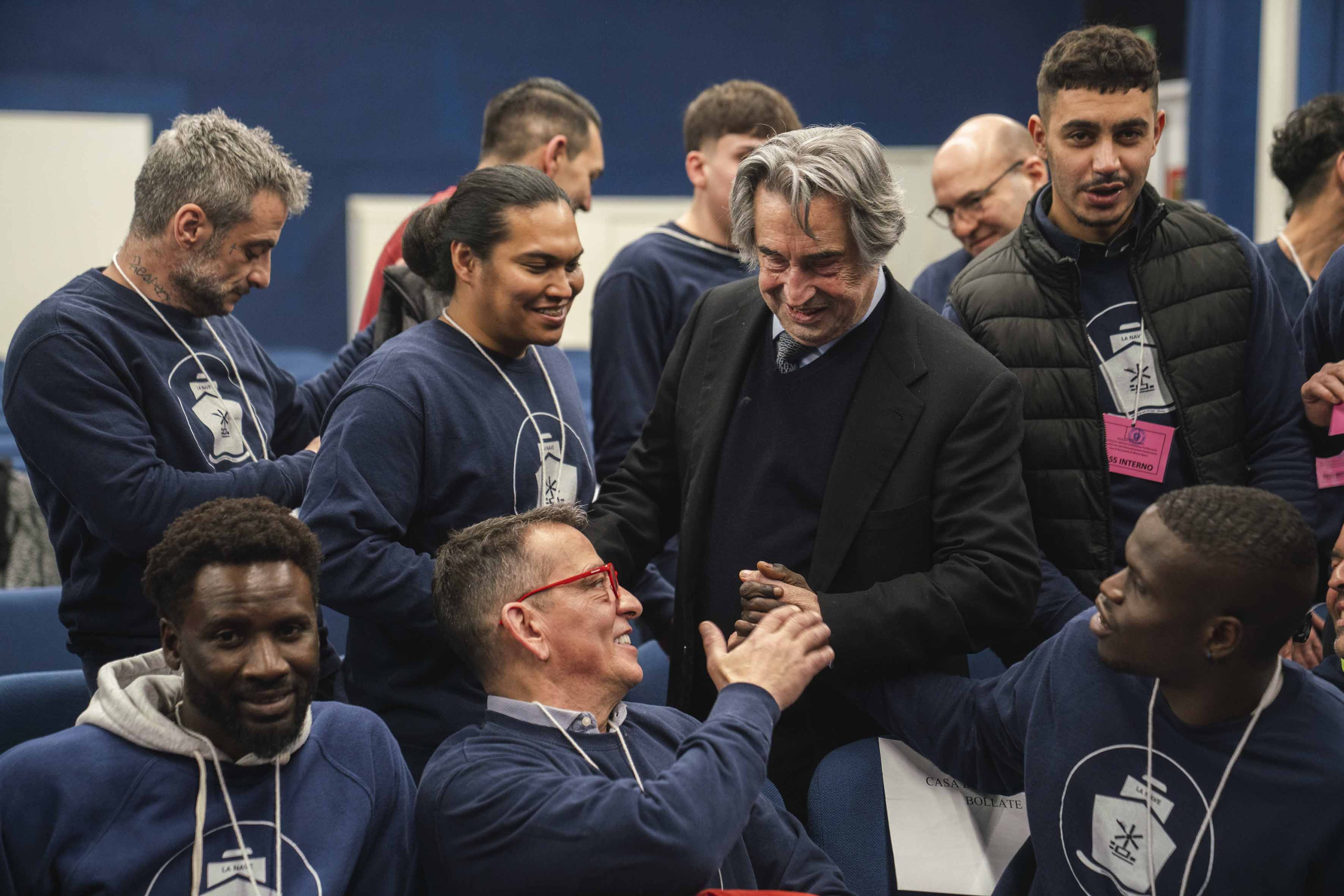 Il maestro Muti al carcere di Opera in occasione del cancerto con gli Strumenti del Mare