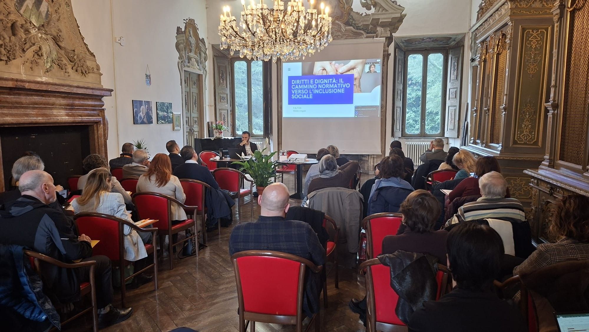 Un momento del convegno nel Salone d'onore