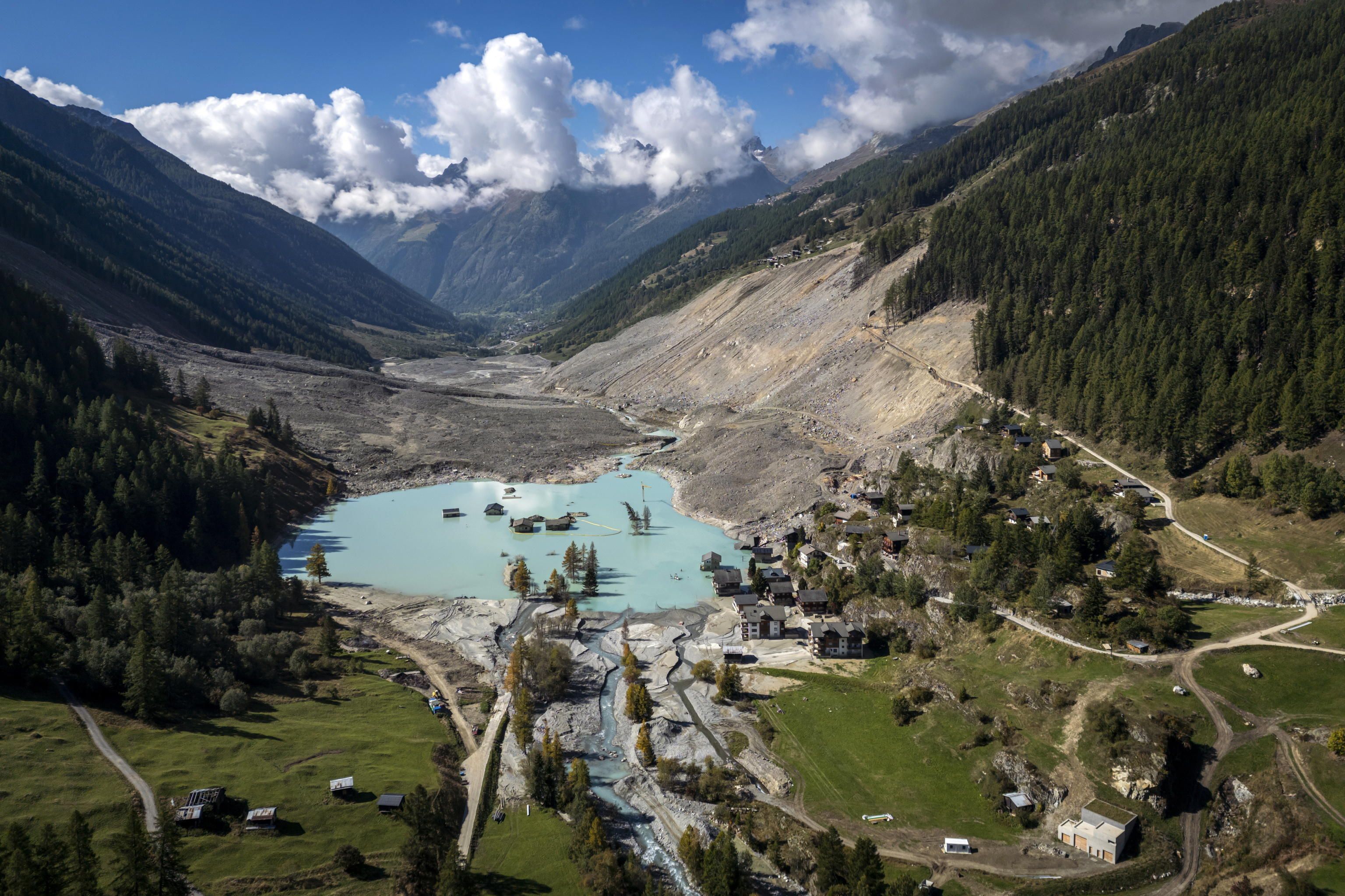 La frana che ha travolto Blatten lo scorso 28 maggio / ANSA