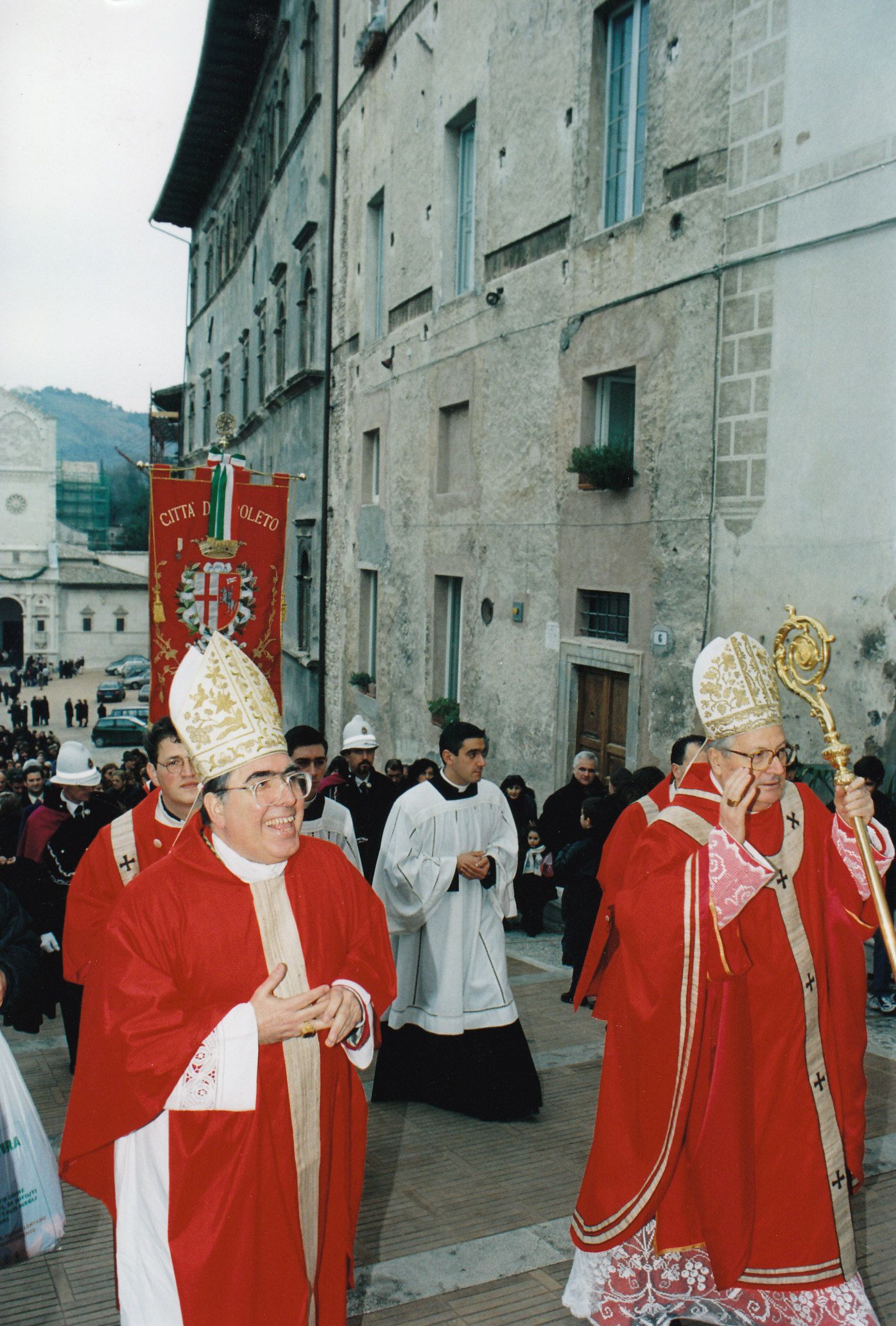 L'arcivescovo Riccardo Fontana con il cardinale Sodano a Spoleto / DIOCESI DI AREZZO